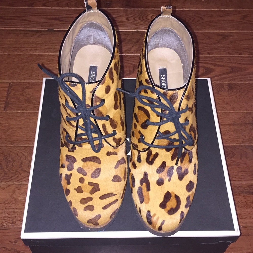 Cheetah print wedges